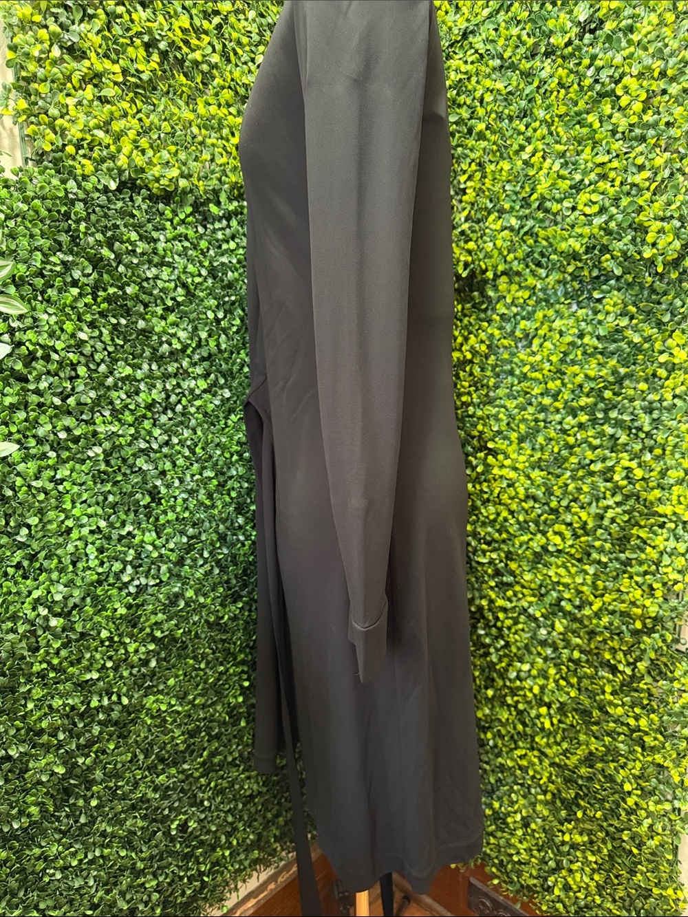 Diane Von Furstenberg Black Wrap Shirt Dress - Picture 3 of 9